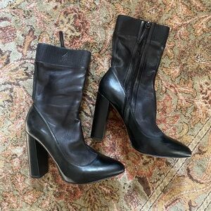 Zara Leather Ankle Boots